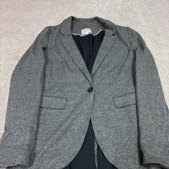 Loft Jacket Women’s Gray Long Sleeve Size 4 - Picture 6 of 11
